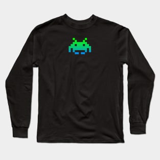 Pixel Invader Threads Long Sleeve T-Shirt